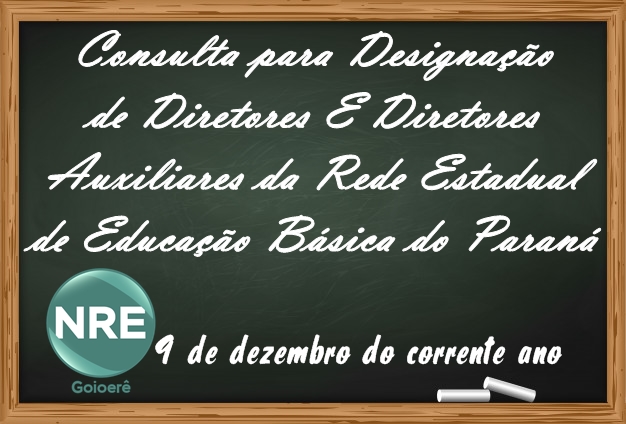 Consulta para Designação de Diretores E Diretores Auxiliares