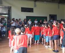 Escola Estadual do Campo São João - Escolas em dualidade tem seu primeiro dia de aula juntas. Houve uma bela recepção aos alunos.