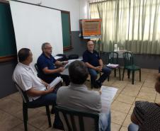 O NRE de Goioerê iniciou a semana com reuniôes in loco