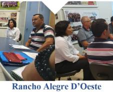 Terça-feira 11/02 - A Chefia do NRE - reuniões in loco nos municípios jurisdicionados