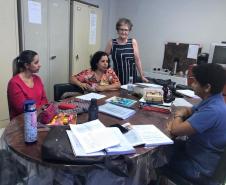 Reunião na Escola Estadual do Campo Palmital