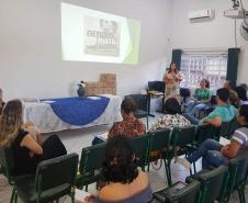 Reunião com os diretores das escolas estaduais do município de Goioerê na terça-feira (10) no Auditório do NRE