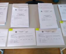 Escolas Estaduais do Núcleo Regional de Educação de Goioerê entrega atividades impressas para atender toda a rede estadual de ensino.