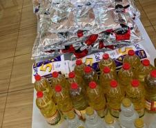 Distribuição dos Kits da Merenda Escolar, Leite das Crianças e Material Impresso.