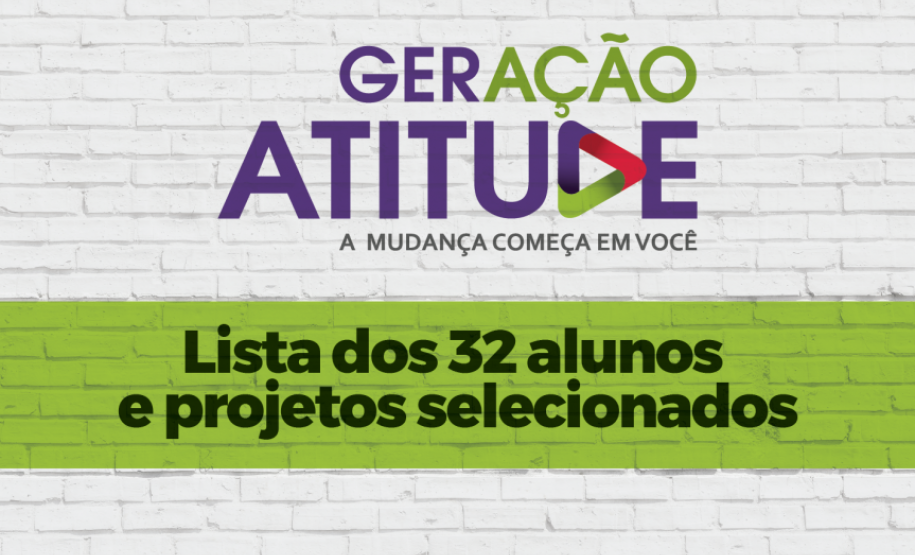 Assembleia divulga os 32 projetos do programa Geração Atitude 2019 – NRE de Goioerê está na lista dos classificados.