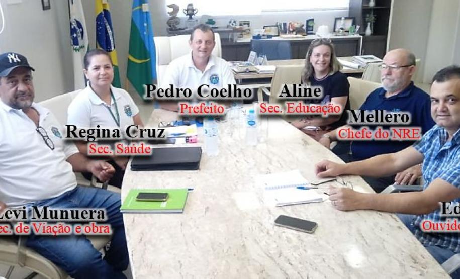 Discutindo ações para o combate à dengue, envolvendo as escolas municipais e estaduais de Goioerê