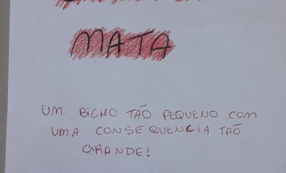 Tutora Liz Kazmirczak Pereira registra atividades desenvolvidas pelo Colégio Estadual Carlos Gomes de Ubiratã