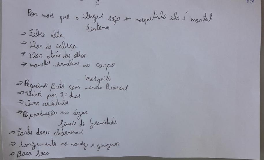 Tutora Liz Kazmirczak Pereira registra atividades desenvolvidas pelo Colégio Estadual Carlos Gomes de Ubiratã