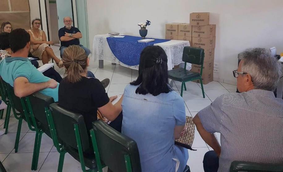 Reunião com os diretores das escolas estaduais do município de Goioerê na terça-feira (10) no Auditório do NRE