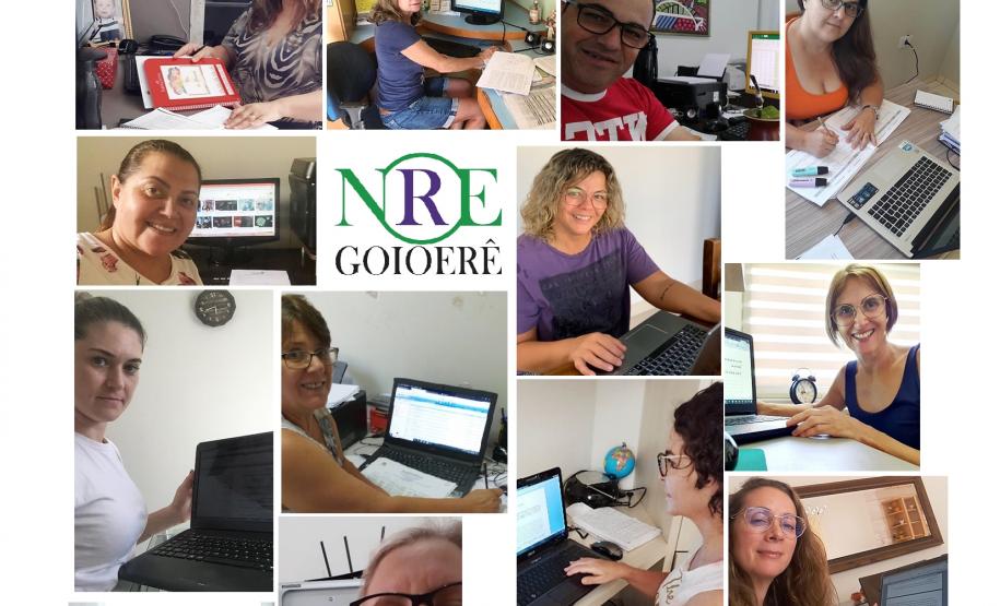 EQUIPE DO NRE ATENDENDO AS DEMANDAS DA EDUCAÇÃO EM PERÍODO DE TELETRABALHO