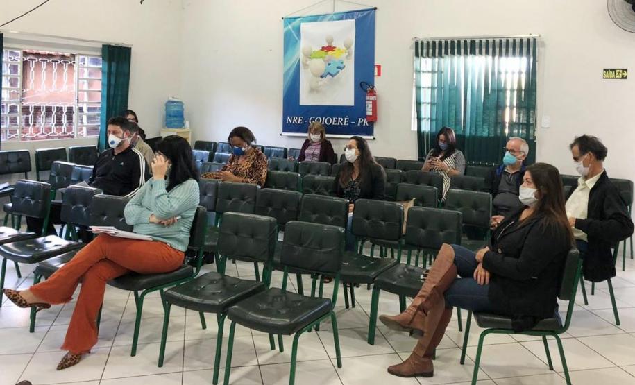 AÇÕES DA CHEFIA E EQUIPE DO NÚCLEO REGIONAL DE EDUCAÇÃO DE GOIOERÊ NA SEMANA DE 13 A 17 DE ABRIL