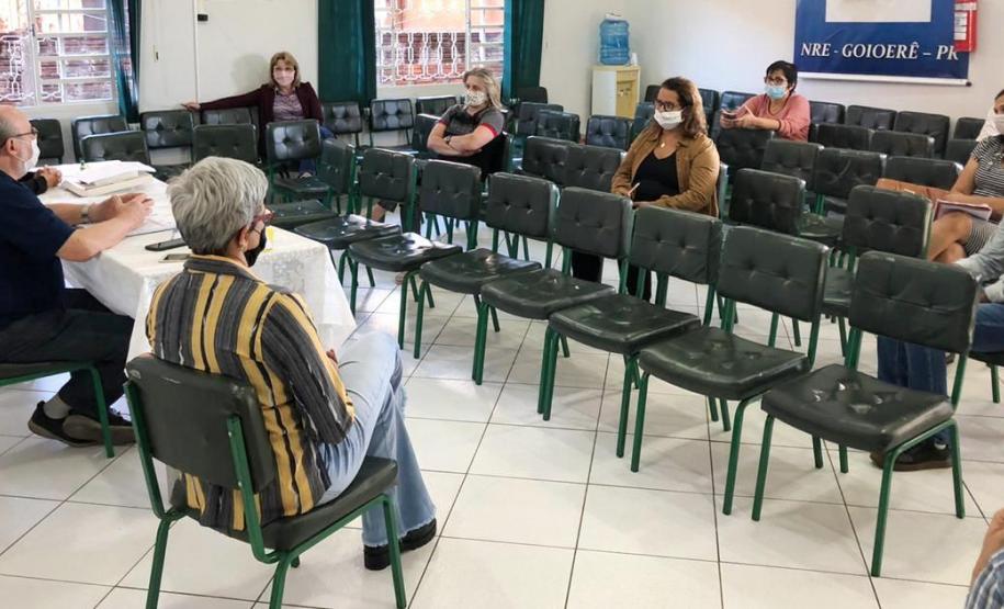 AÇÕES DA CHEFIA E EQUIPE DO NÚCLEO REGIONAL DE EDUCAÇÃO DE GOIOERÊ NA SEMANA DE 13 A 17 DE ABRIL