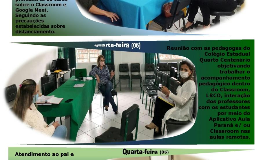 AÇÕES DA CHEFIA E EQUIPE DO NÚCLEO REGIONAL DE EDUCAÇÃO DE GOIOERÊ NA SEMANA DE 4 A 8 DE MAIO
