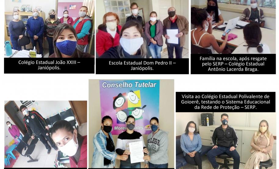 Combate ao abandono escolar - Ações junto às escolas com a atuação conjunta da Rede de Proteção