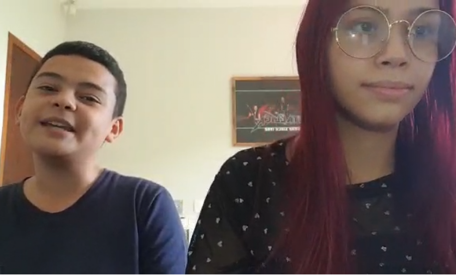 Homenagem do Aluno Joaquim da Cruz  Felix da Escola Estadual Dom Bosco aos professores