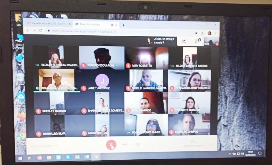 Meet - Colégio Estadual Antônio Lacerda Braga  para devolutiva de Pós conselho .