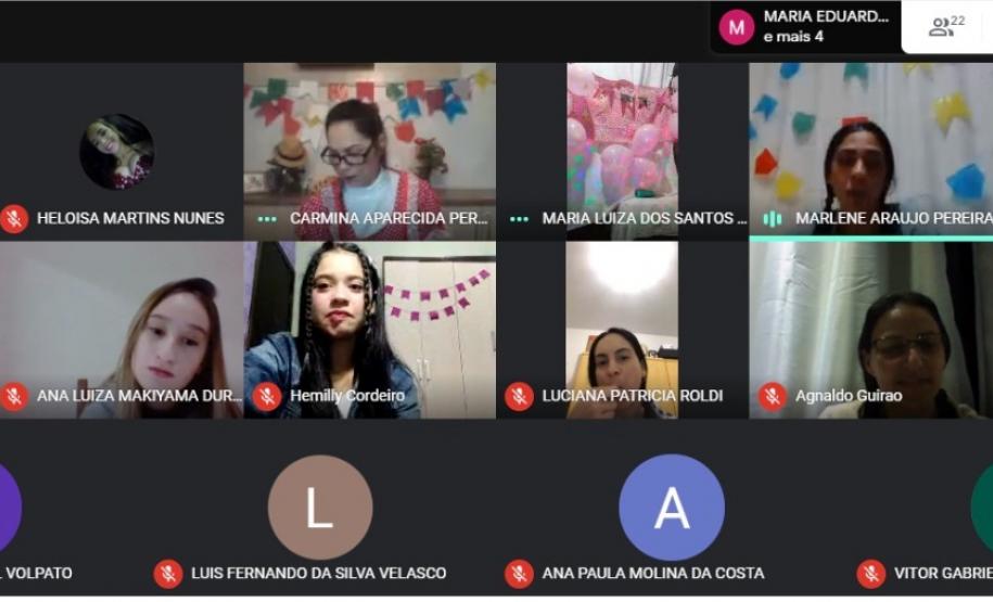 Gincana Junina online no Colégio Estadual João Maffei Rosa