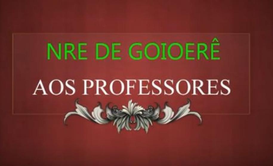 A você professor, professora