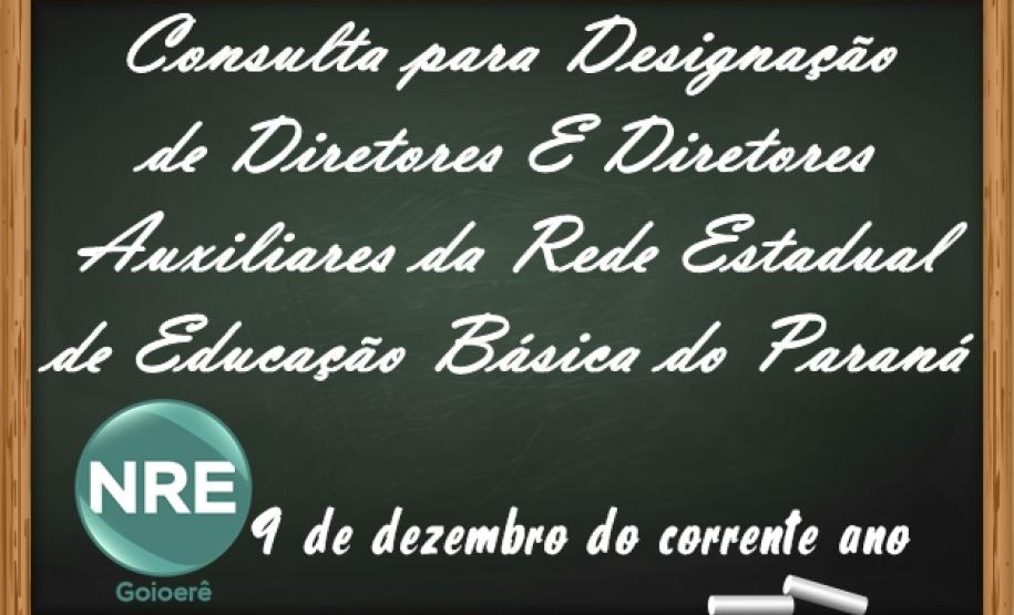 Consulta para Designação de Diretores E Diretores Auxiliares