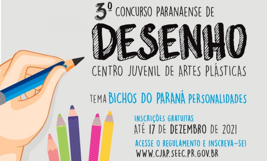Com o tema "Bichos do Paraná", Centro Juvenil de Artes Plásticas abre 3º Concurso de Desenho