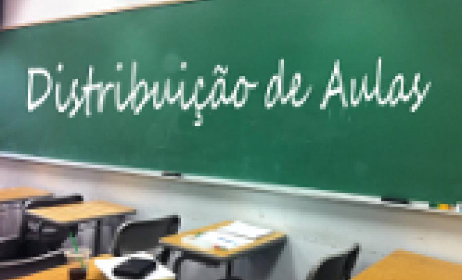 Distribuição de aulas 2019